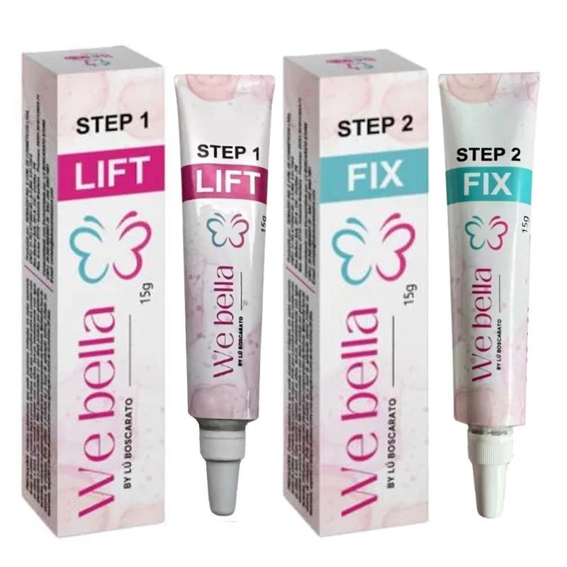 Kit Brow Lamination We Bella Passo 1 e 2 Lift Fix Sobrancelha